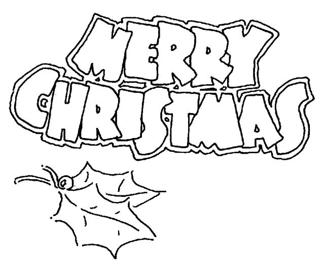 coloriage merry chrismas